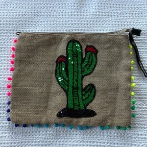 Sequin Cactus Clutch